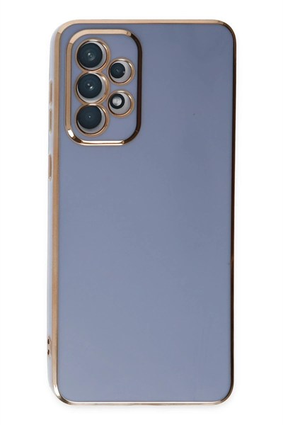 Mey İthalat®  Samsung Galaxy A73 5G Kılıf Volet Silikon - Mavi