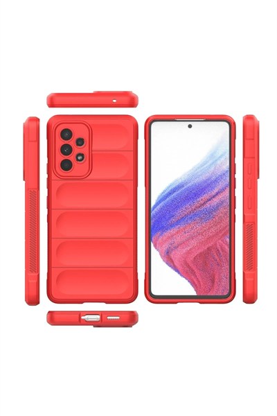 Mey İthalat®  Samsung Galaxy A73 5G Kılıf Optimum Silikon - Kırmızı