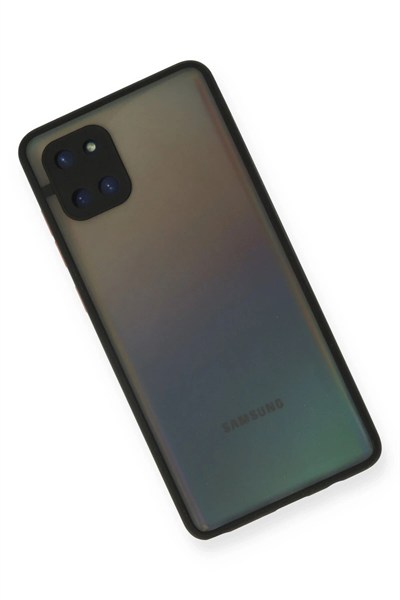 Mey İthalat®  Samsung Galaxy A81 / Note 10 Lite Kılıf Montreal Silikon Kapak - Siyah