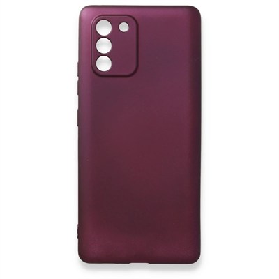Mey İthalat®  Samsung Galaxy A91 / S10 Lite Kılıf First Silikon - Mürdüm
