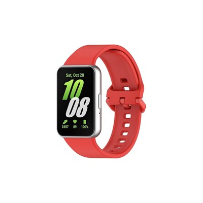 Mey İthalat®  Samsung Galaxy Fit 3 Klasik Kordon - Kırmızı