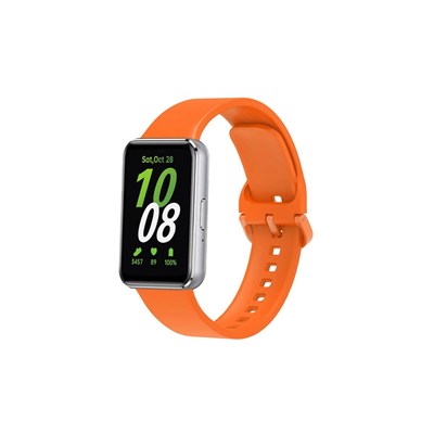 Mey İthalat®  Samsung Galaxy Fit 3 Klasik Kordon - Turuncu