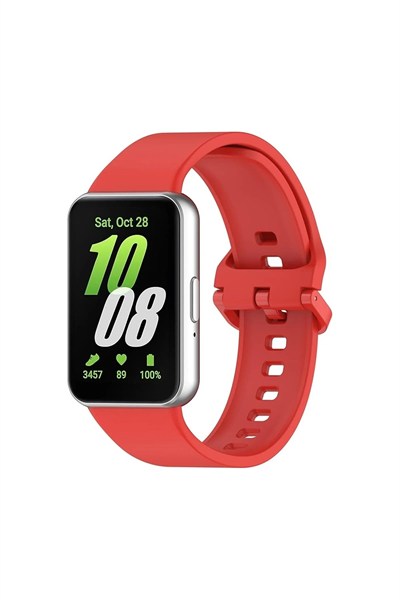 Mey İthalat®  Samsung Galaxy Fit 3 Klasik Kordon - Kırmızı