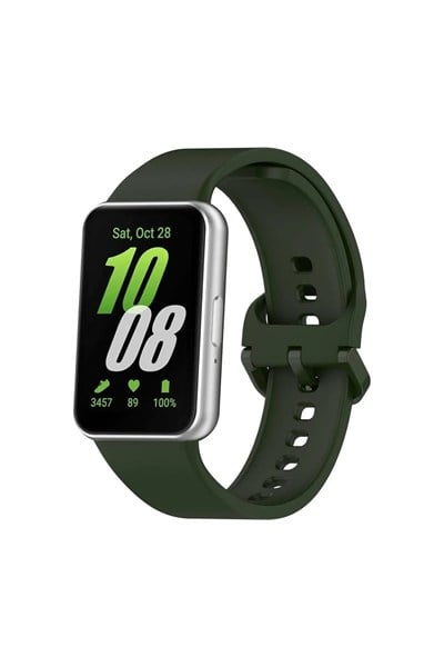 Mey İthalat®  Samsung Galaxy Fit 3 Klasik Kordon - Haki Yeşil
