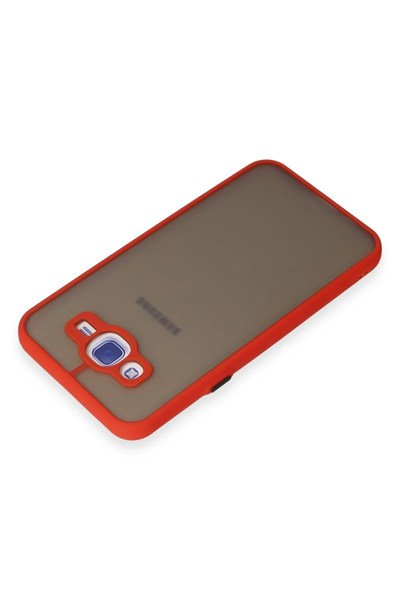 Mey İthalat®  Samsung Galaxy J7 Kılıf Montreal Silikon Kapak - Kırmızı