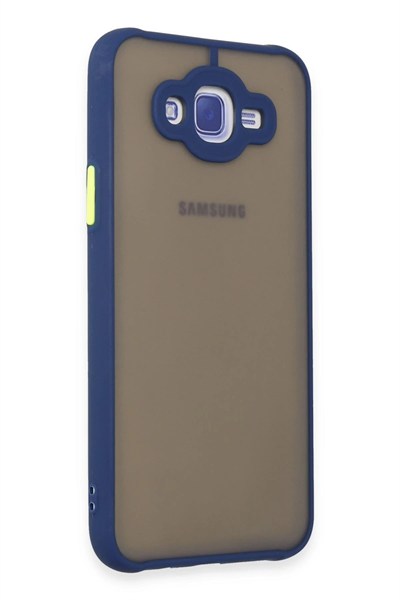Mey İthalat®  Samsung Galaxy J7 Kılıf Montreal Silikon Kapak - Lacivert