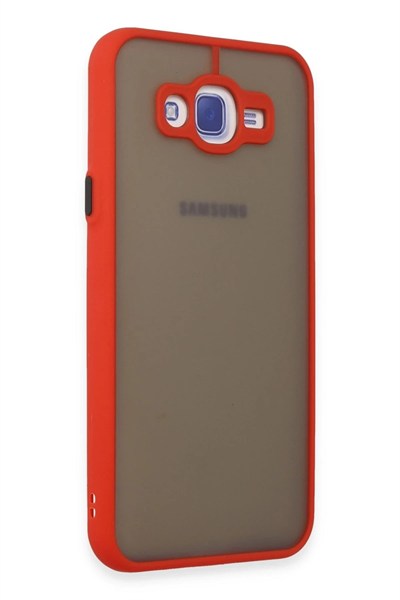 Mey İthalat®  Samsung Galaxy J7 Kılıf Montreal Silikon Kapak - Kırmızı
