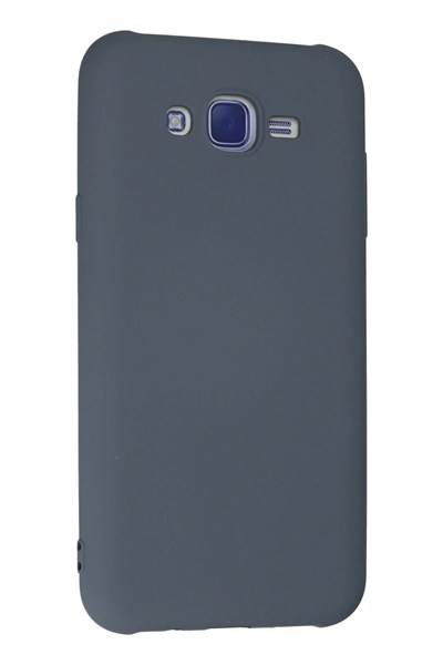 Mey İthalat®  Samsung Galaxy J7 Kılıf Nano içi Kadife Silikon - Gri