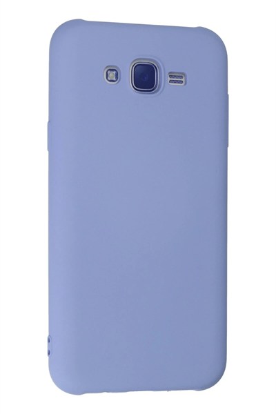 Mey İthalat®  Samsung Galaxy J7 Kılıf Nano içi Kadife Silikon - Lila