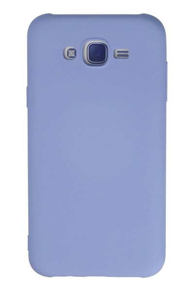 Mey İthalat®  Samsung Galaxy J7 Kılıf Nano içi Kadife Silikon - Lila