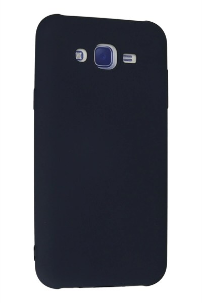 Mey İthalat®  Samsung Galaxy J7 Kılıf Nano içi Kadife Silikon - Lacivert