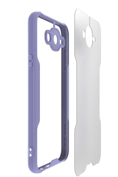Mey İthalat®  Samsung Galaxy J7 Kılıf Platin Silikon - Siyah
