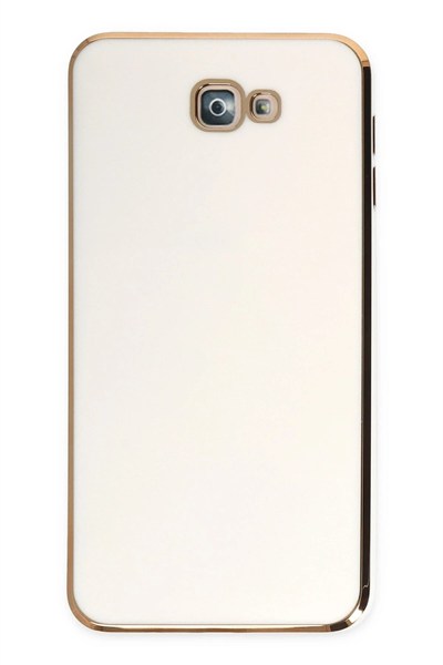 Mey İthalat®  Samsung Galaxy J7 Prime Kılıf Volet Silikon - Beyaz