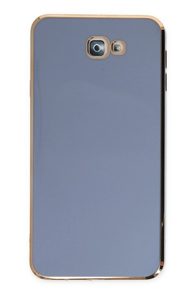 Mey İthalat®  Samsung Galaxy J7 Prime Kılıf Volet Silikon - Mavi