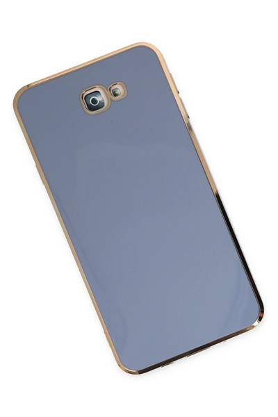 Mey İthalat®  Samsung Galaxy J7 Prime Kılıf Volet Silikon - Mavi