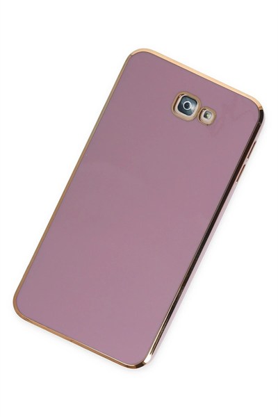 Mey İthalat®  Samsung Galaxy J7 Prime Kılıf Volet Silikon - Mor