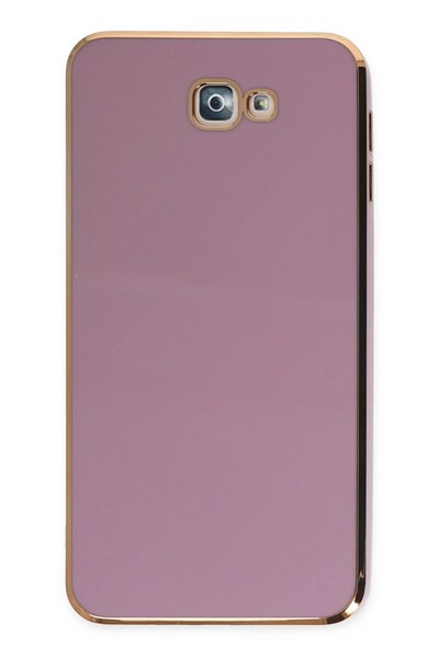 Mey İthalat®  Samsung Galaxy J7 Prime Kılıf Volet Silikon - Mor