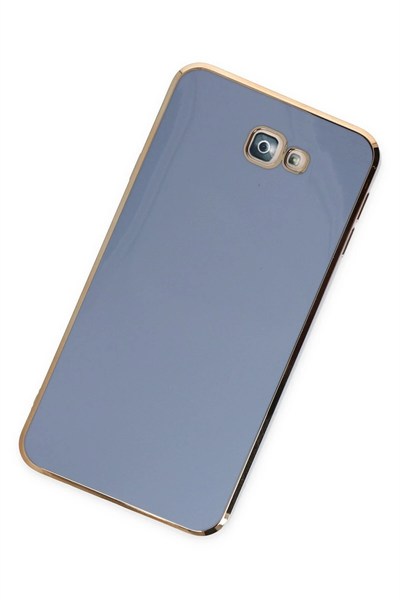 Mey İthalat®  Samsung Galaxy J7 Prime Kılıf Volet Silikon - Mavi
