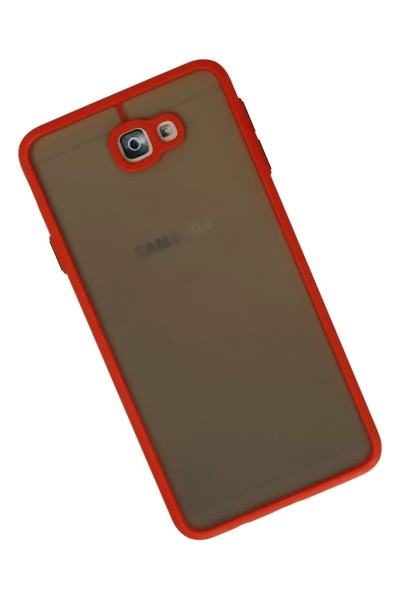 Mey İthalat®  Samsung Galaxy J7 Prime Kılıf Montreal Silikon Kapak - Kırmızı