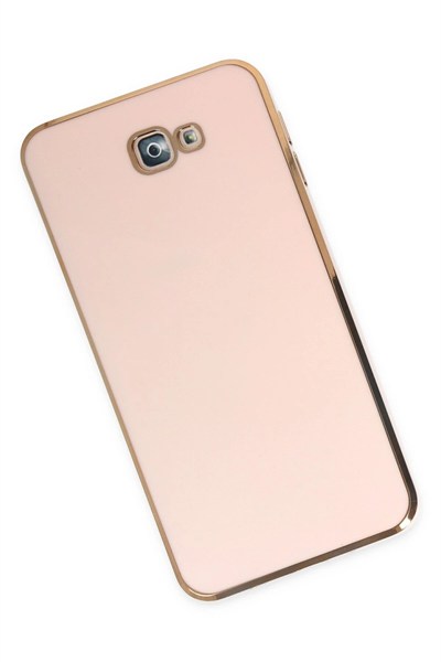 Mey İthalat®  Samsung Galaxy J7 Prime Kılıf Volet Silikon - Pembe