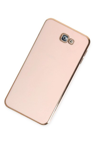 Mey İthalat®  Samsung Galaxy J7 Prime Kılıf Volet Silikon - Pembe