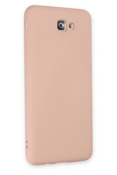 Mey İthalat®  Samsung Galaxy J7 Prime Kılıf Nano içi Kadife Silikon - Pudra