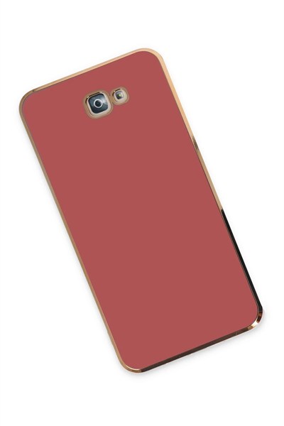 Mey İthalat®  Samsung Galaxy J7 Prime Kılıf Volet Silikon - Kırmızı