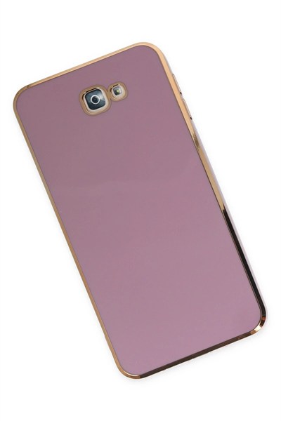 Mey İthalat®  Samsung Galaxy J7 Prime Kılıf Volet Silikon - Mor
