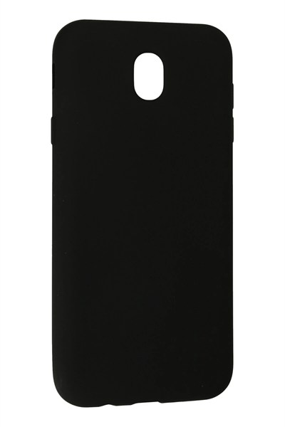 Mey İthalat®  Samsung Galaxy J7 Pro / J730 Kılıf Nano içi Kadife Silikon - Siyah