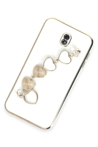 Mey İthalat®  Samsung Galaxy J7 Pro / J730 Kılıf Esila Silikon - Beyaz