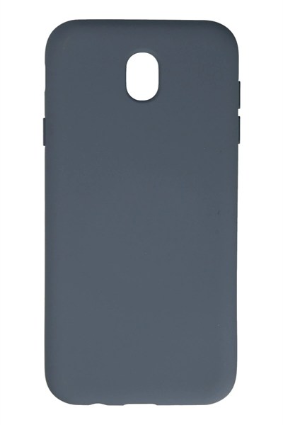 Mey İthalat®  Samsung Galaxy J7 Pro / J730 Kılıf Nano içi Kadife Silikon - Gri