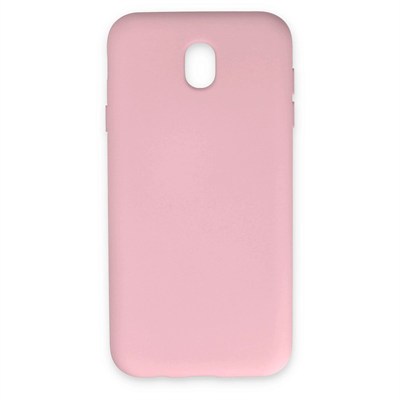 Mey İthalat®  Samsung Galaxy J7 Pro / J730 Kılıf Nano içi Kadife Silikon - Pudra