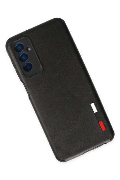 Mey İthalat®  Samsung Galaxy M13 Kılıf Loop Deri Silikon - Siyah