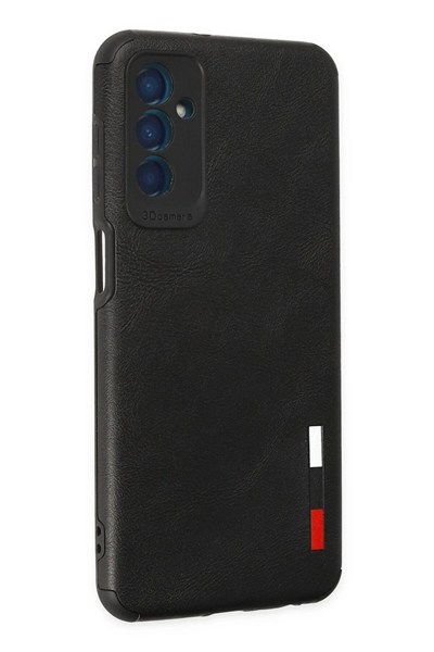 Mey İthalat®  Samsung Galaxy M13 Kılıf Loop Deri Silikon - Siyah