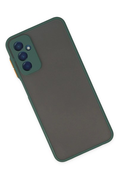 Mey İthalat®  Samsung Galaxy M13 Kılıf Montreal Silikon Kapak - Yeşil
