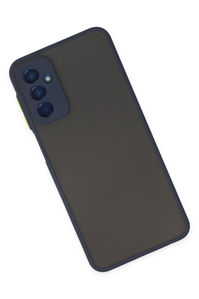 Mey İthalat®  Samsung Galaxy M13 Kılıf Montreal Silikon Kapak - Lacivert