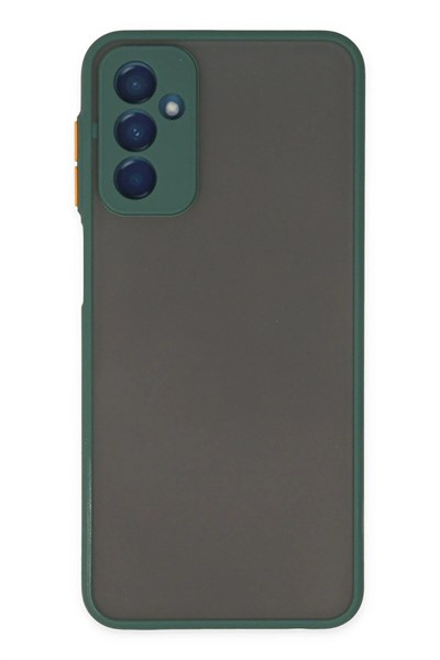 Mey İthalat®  Samsung Galaxy M13 Kılıf Montreal Silikon Kapak - Yeşil