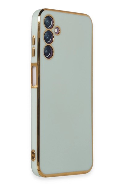 Mey İthalat®  Samsung Galaxy M14 5G Kılıf Volet Silikon - Açık Yeşil