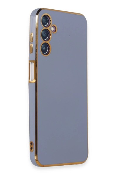 Mey İthalat®  Samsung Galaxy M14 5G Kılıf Volet Silikon - Mavi