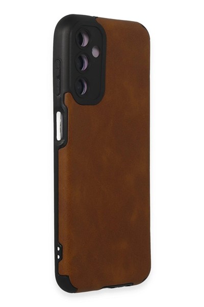 Mey İthalat®  Samsung Galaxy M14 5G Kılıf Loop Deri Silikon - Kahverengi