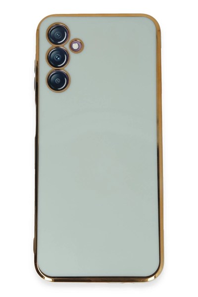 Mey İthalat®  Samsung Galaxy M14 5G Kılıf Volet Silikon - Açık Yeşil