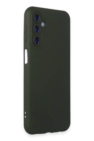 Mey İthalat®  Samsung Galaxy M14 5G Kılıf Nano içi Kadife Silikon - Koyu Yeşil