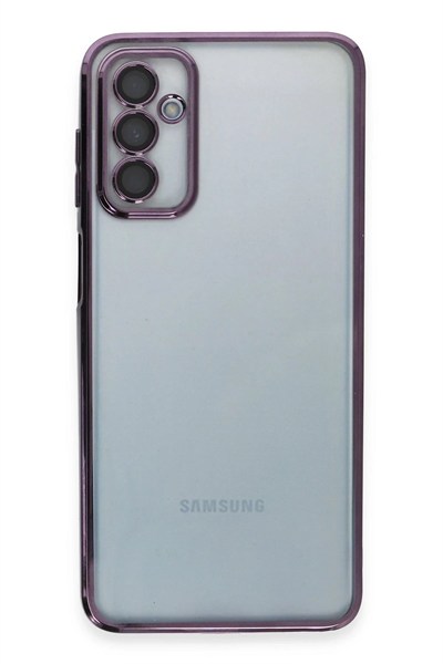 Mey İthalat®  Samsung Galaxy M23 Kılıf  Lensli Silikon - Mor