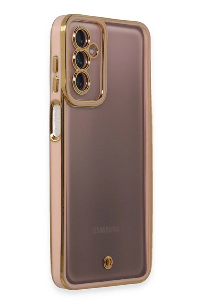 Mey İthalat®  Samsung Galaxy M23 Kılıf Liva Lens Silikon - Pudra