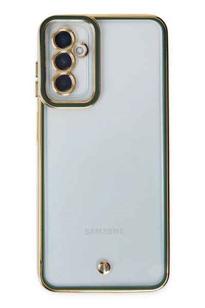 Mey İthalat®  Samsung Galaxy M23 Kılıf Liva Lens Silikon - Yeşil