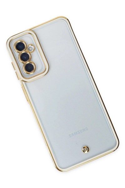 Mey İthalat®  Samsung Galaxy M23 Kılıf Liva Lens Silikon - Beyaz