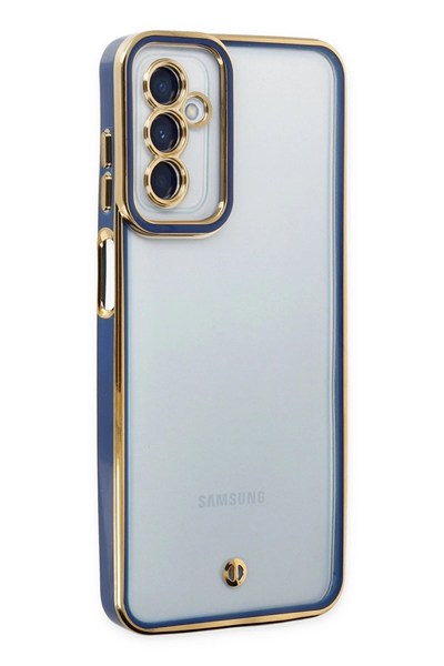 Mey İthalat®  Samsung Galaxy M23 Kılıf Liva Lens Silikon - Mavi