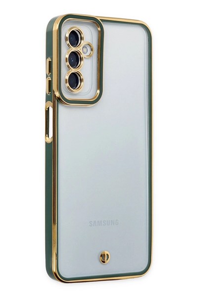 Mey İthalat®  Samsung Galaxy M23 Kılıf Liva Lens Silikon - Yeşil