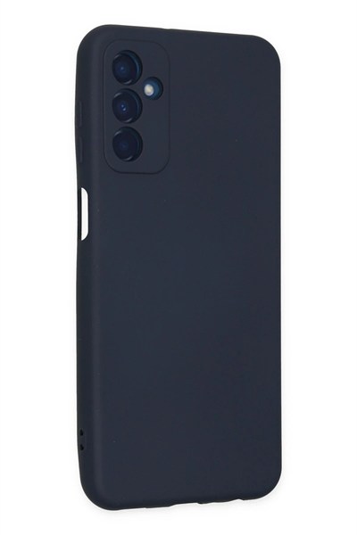 Mey İthalat®  Samsung Galaxy M23 Kılıf Nano içi Kadife Silikon - Lacivert