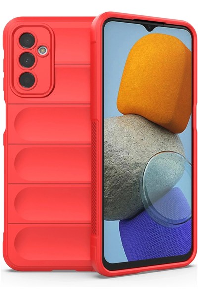 Mey İthalat®  Samsung Galaxy M23 Kılıf Optimum Silikon - Kırmızı